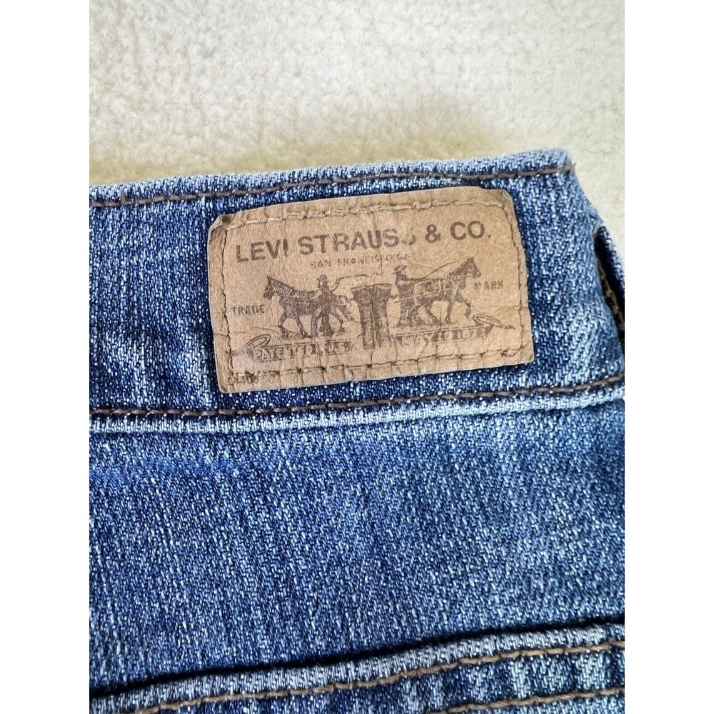 Levi's 515 Bootcut Jeans Women's 8 Short 30x30 Blue Denim Flaured Casual Y2K - Picture 6 of 16